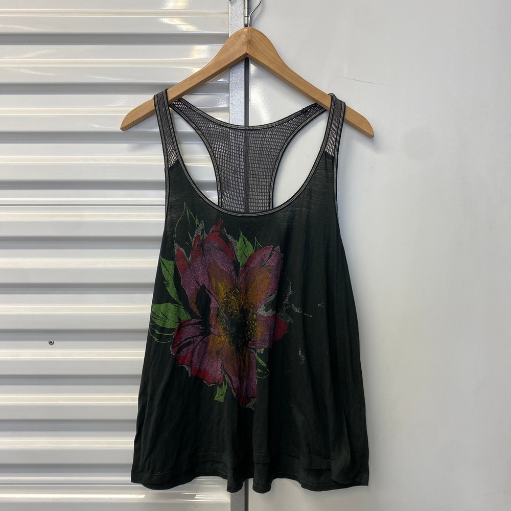Y2K Rewind Women's Tank Top Floral Flowers Shirt 2000s